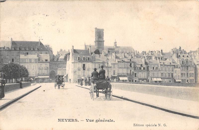 Carte postale ancienne Nevers - Vue Generale à Nevers