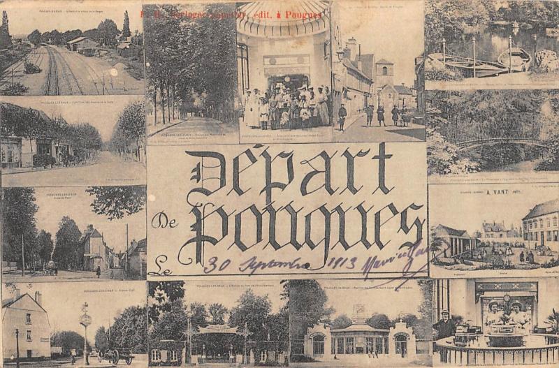 Carte postale ancienne Depart De Pougues