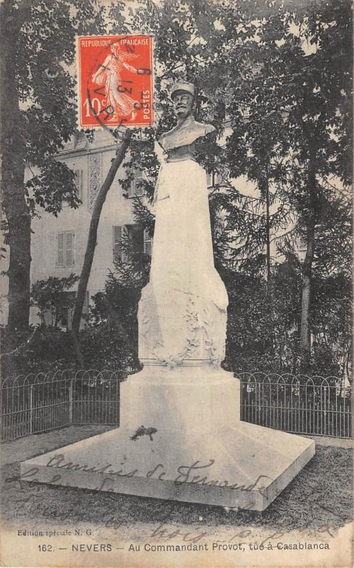 Carte postale ancienne Nevers - Au Commandant Provot - Tue A Casablanca à Nevers