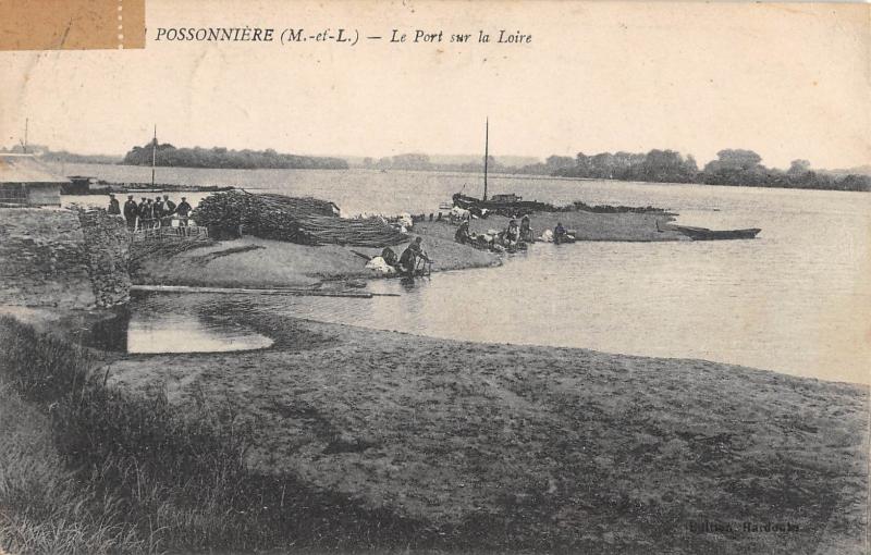 Carte postale ancienne La Possonniere - Le Port Sur La Loire à La Possonnière