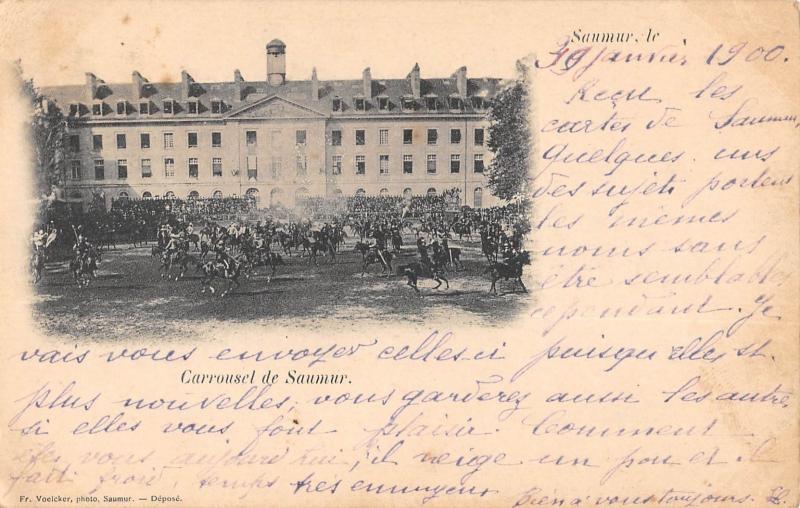 Carte postale ancienne Saumur - Carrousel De Saumur à Saumur