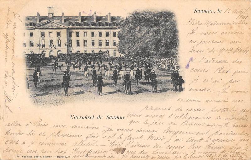 Carte postale ancienne Saumur - Carrousel De Saumur à Saumur