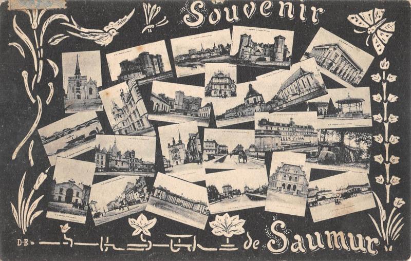 Carte postale ancienne Saumur - Souvenir De à Saumur