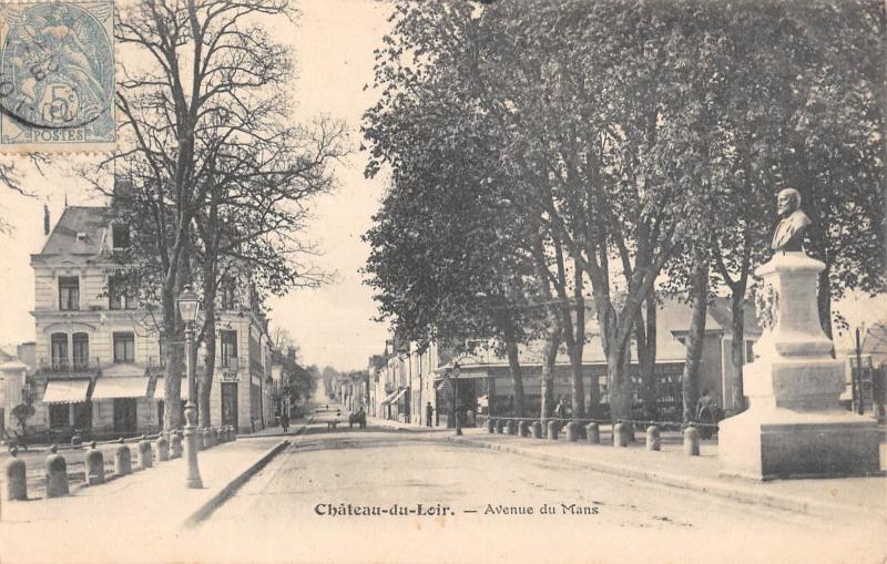 Carte postale ancienne Chateau Du Loir - Avenue Du Mans