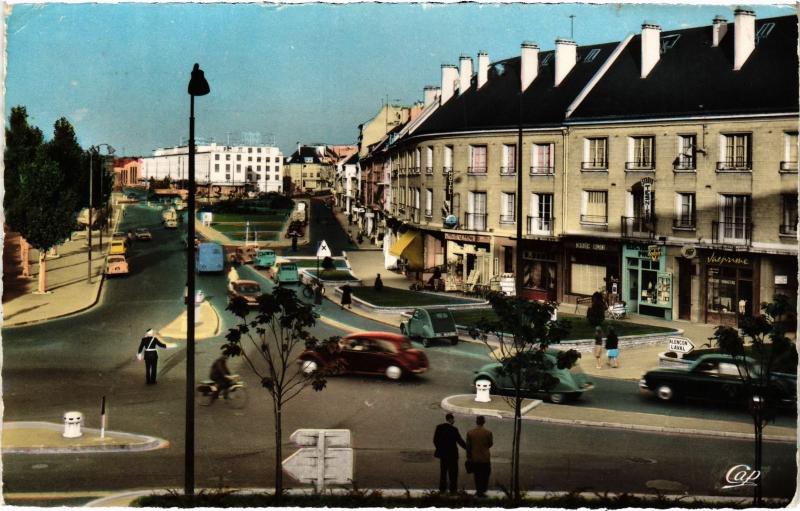 Carte postale ancienne Caen - Rue d'Auge vers la Gare à Caen