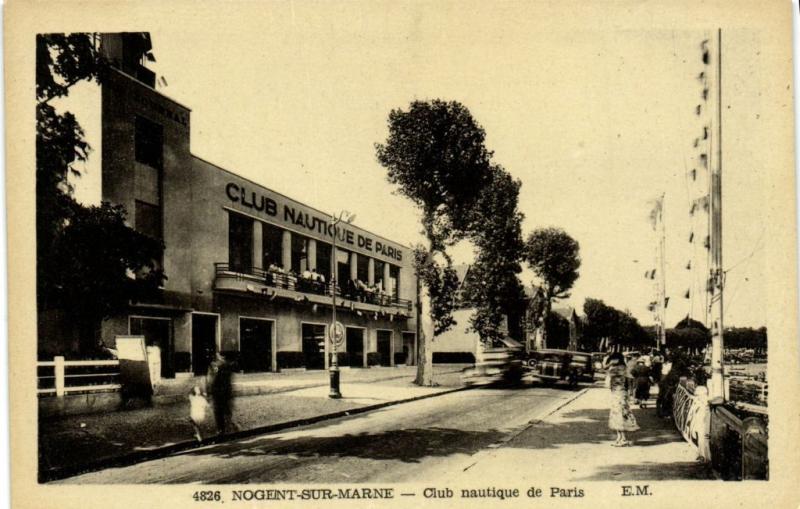 Carte postale ancienne Nogent sur Marne-Club nautique de Paris à Nogent-sur-Marne