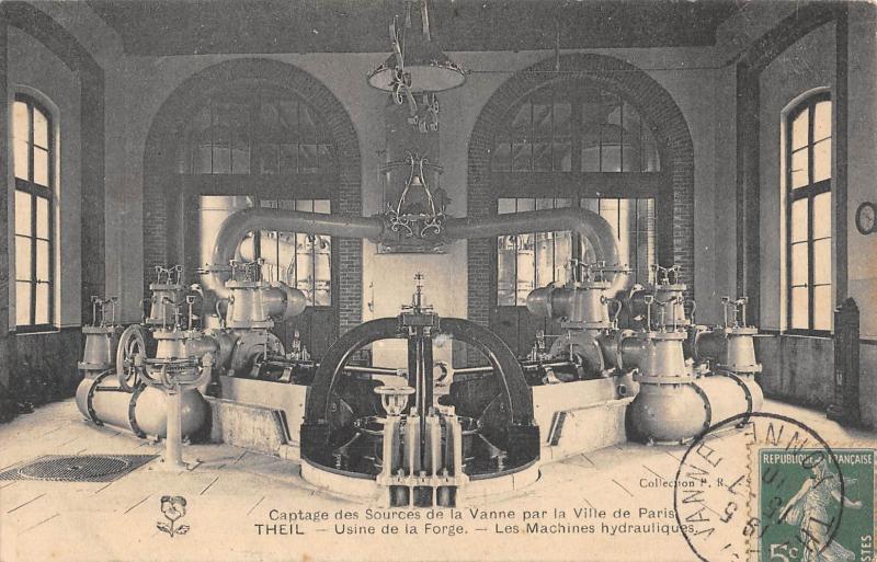Carte postale ancienne Theil - Usine De La Forge - Les Machines Hydraulique