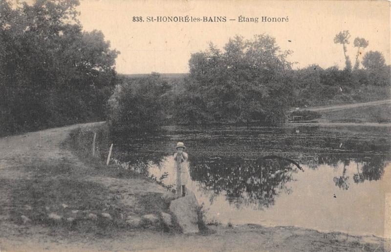 Carte postale ancienne Saint Honore Les Bains - Etang Honore à Saint-Honoré-les-Bains