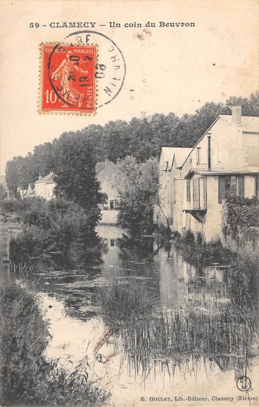 Carte postale ancienne Clamecy - Un Coin Du Beuvron à Clamecy