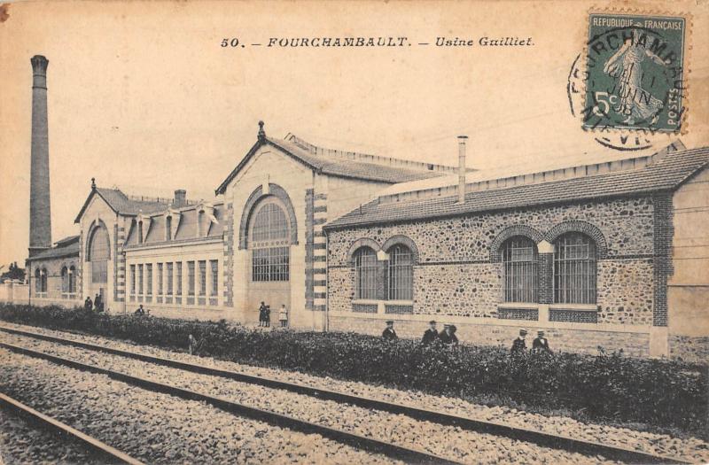 Carte postale ancienne Fourchambault - Usine Guilliet à Fourchambault