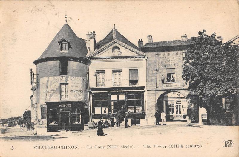 Carte postale ancienne Chateau Chinon - La Tour