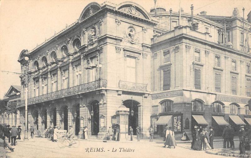 Carte postale ancienne Reims - Le Theatre à Reims