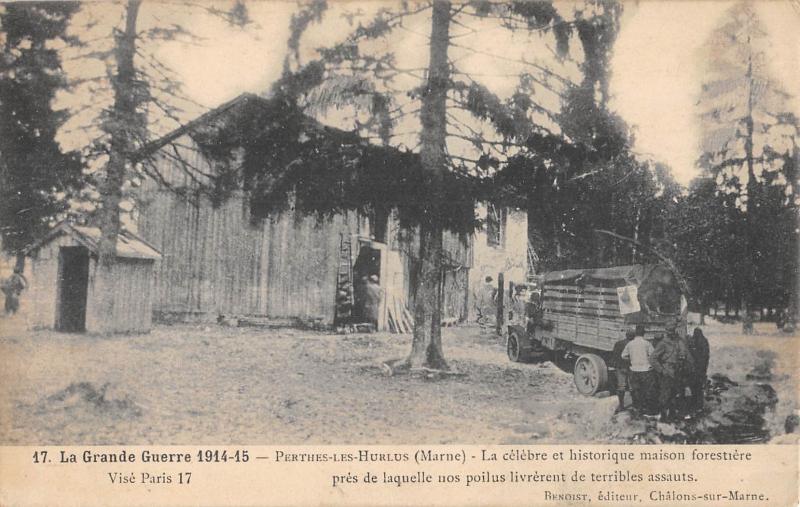 Carte postale ancienne Perthes Les Hurlus - La Celebre Maison Forestiere
