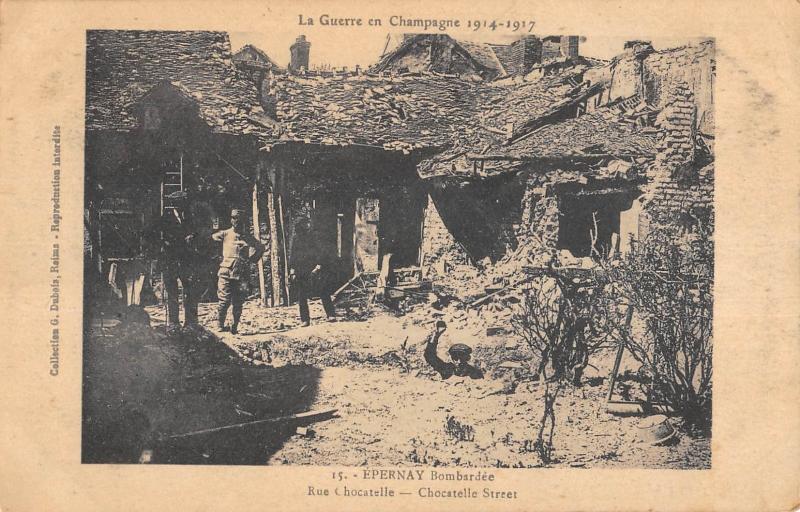 Carte postale ancienne Epernay - Rue Chocatelle à Épernay