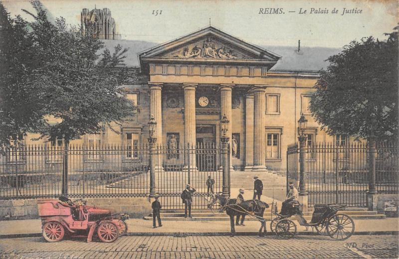 Carte postale ancienne Reims - Le Palais De Justice à Reims