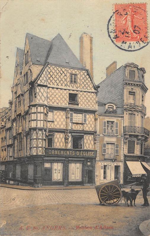 Carte postale ancienne Angers - Maison D'Adam à Angers
