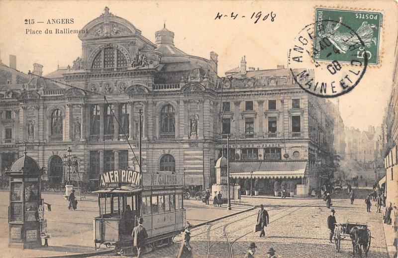 Carte postale ancienne Angers - Place Du Ralliement à Angers