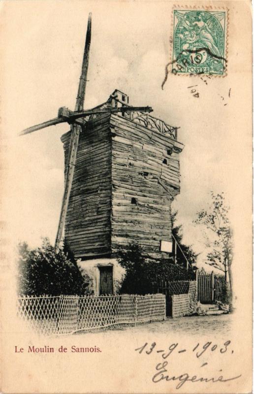 Carte postale ancienne Le Moulin de Sannois à Sannois