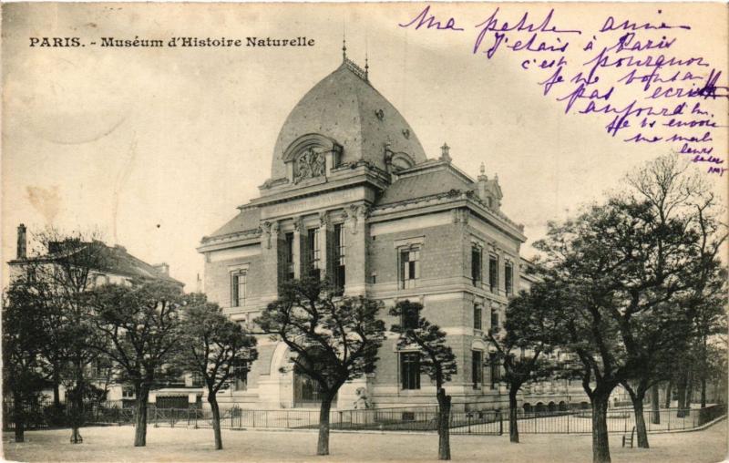 Carte postale ancienne Paris 5e-Muséum d'Histoire Naturelle à Paris 5e