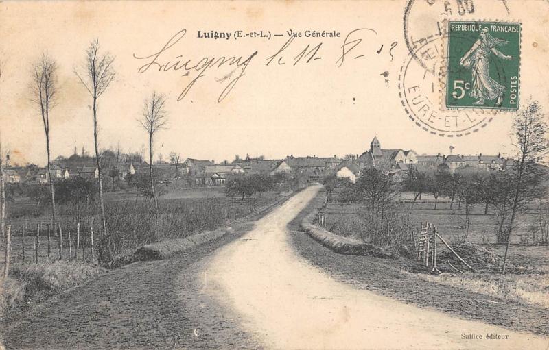 Carte postale ancienne Luigny - Vue Generale à Luigny