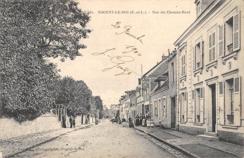 Carte postale ancienne Nogent Le Roi - Rue Du Chemin Neuf à Nogent-le-Roi