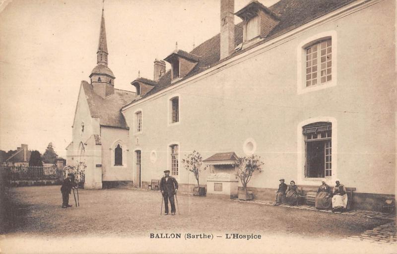 Carte postale ancienne Ballon - L'Hospice