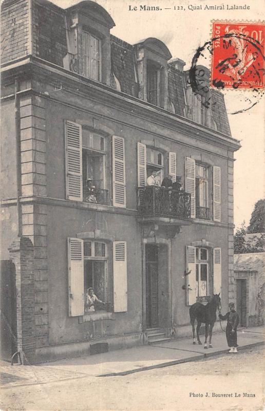 Carte postale ancienne Le Mans - Quai Amiral Lalande au Mans
