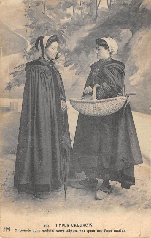 Carte postale ancienne Types Creusois