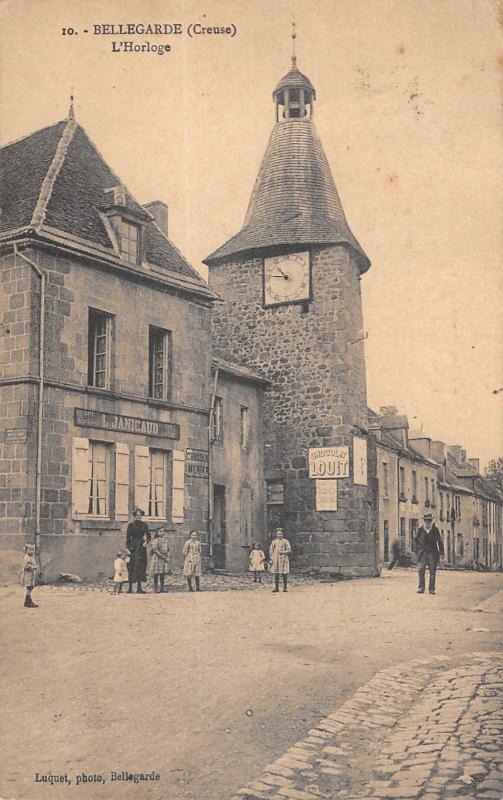 Carte postale ancienne Bellegarde - L'Horloge