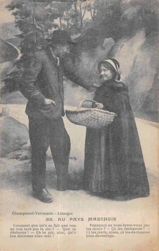 Carte postale ancienne Au Pays Marchois