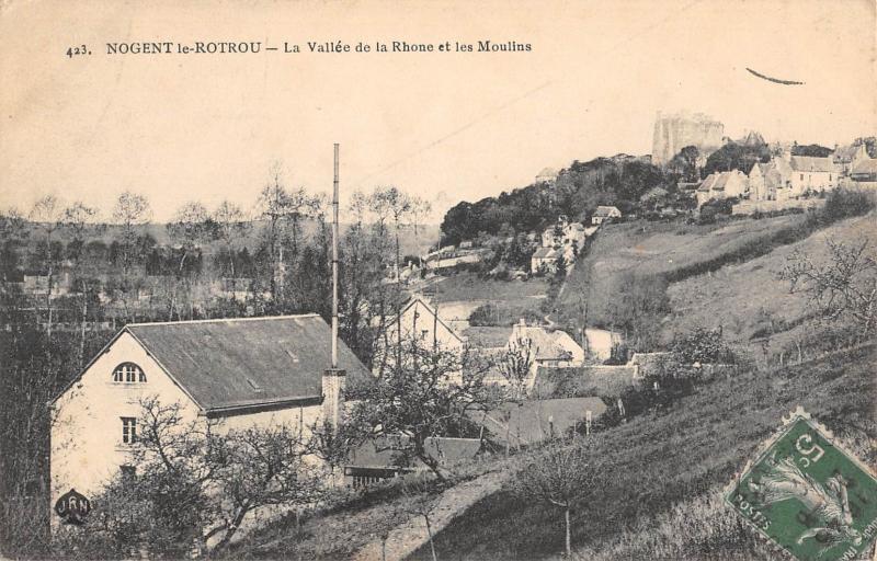 Carte postale ancienne Nogent Le Rotrou - La Vallee De La Rhone Et Les Moulins à Nogent-le-Rotrou