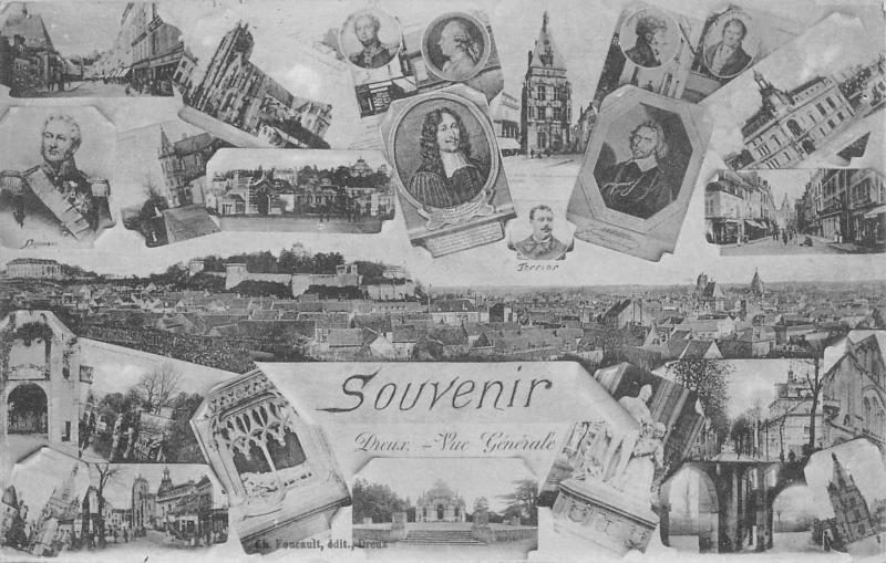 Carte postale ancienne Dreux - Souvenir - Vue Generale à Dreux