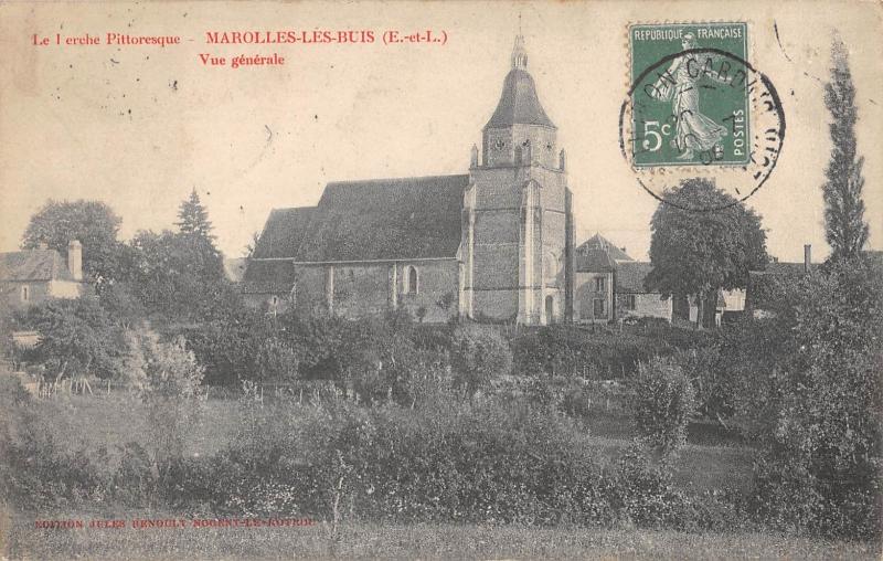 Carte postale ancienne Marolles Les Buis - Vue Generale - cliché pas courant à Marolles-les-Buis
