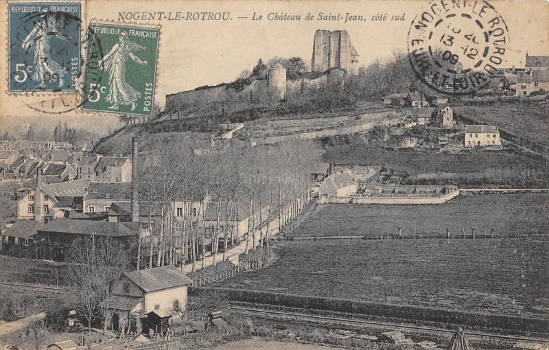 Carte postale ancienne Nogent Le Rotrou - Le Chateau De Saint Jean - Cote Sud à Nogent-le-Rotrou