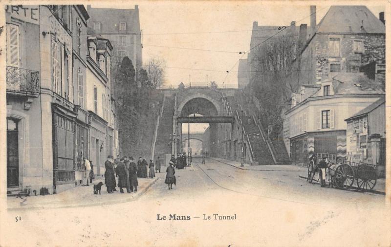 Carte postale ancienne Le Mans - Le Tunnel au Mans