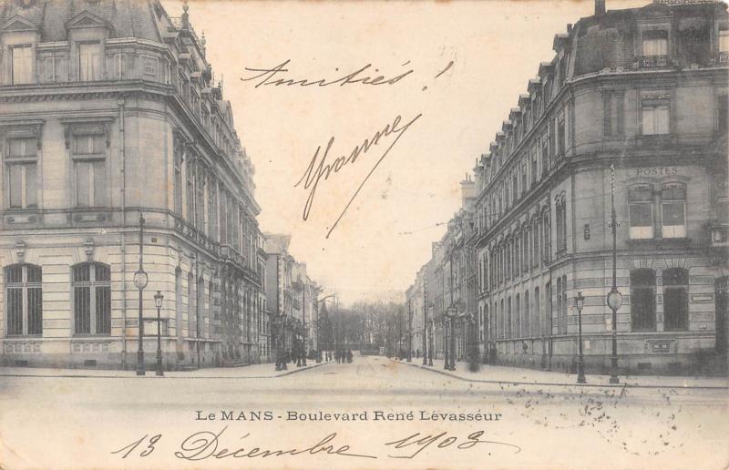 Carte postale ancienne Le Mans - Boulevard Rene Levasseur au Mans