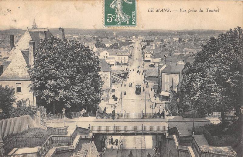 Carte postale ancienne Le Mans - Vue Prise Du Tunnel au Mans