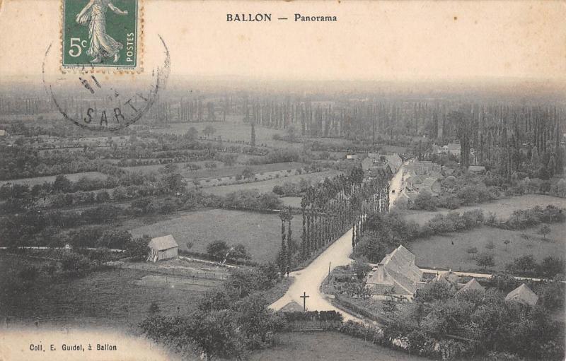 Carte postale ancienne Ballon - Panorama