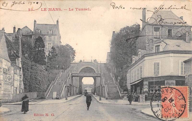 Carte postale ancienne Le Mans - Le Tunnel au Mans