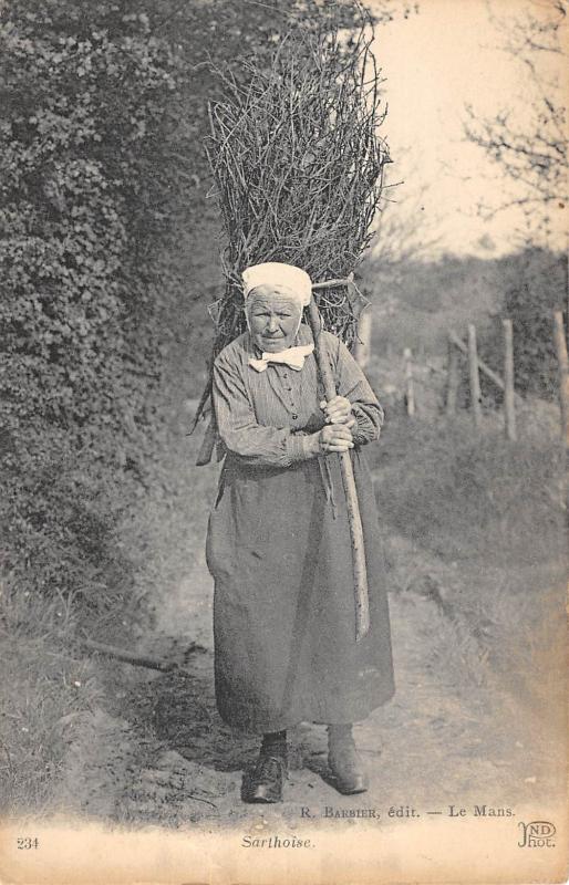 Carte postale ancienne Sarthoise