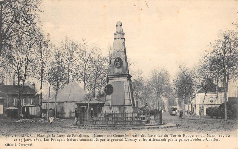 Carte postale ancienne Le Mans - Place De La Lune De Pontlieue au Mans