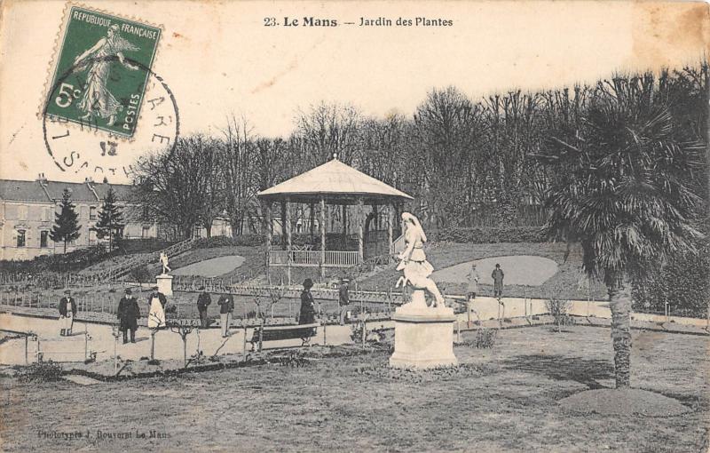 Carte postale ancienne Le Mans - Jardin Des Plantes au Mans