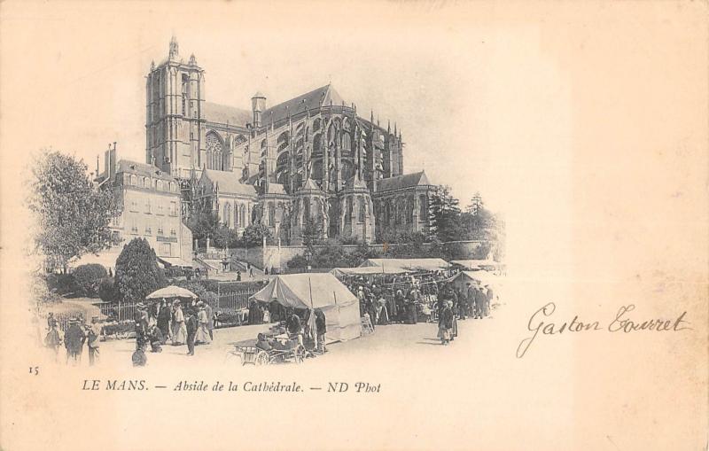 Carte postale ancienne Le Mans - Abside De La Cathedrale au Mans