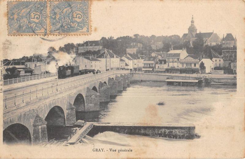 Carte postale ancienne Gray - Vue Generale à Gray