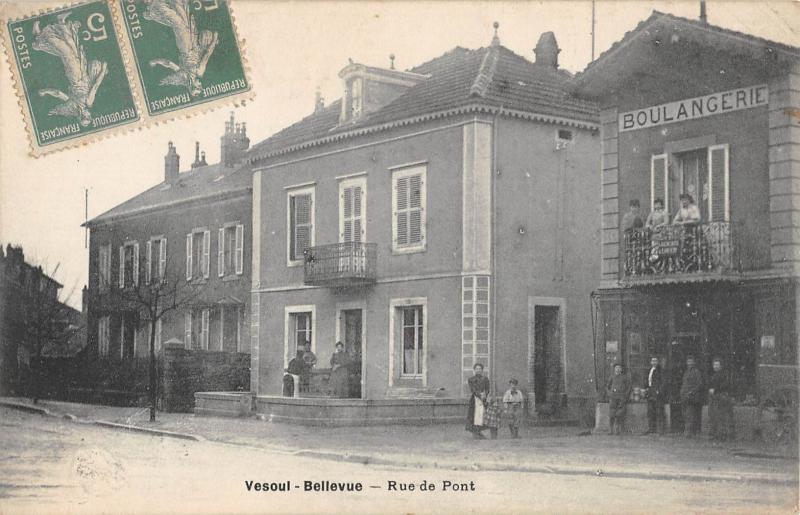 Carte postale ancienne Vesoul - Bellevue - Rue Du Pont à Vesoul