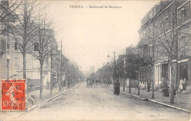 Carte postale ancienne Vesoul - Boulevard De Besancon à Vesoul