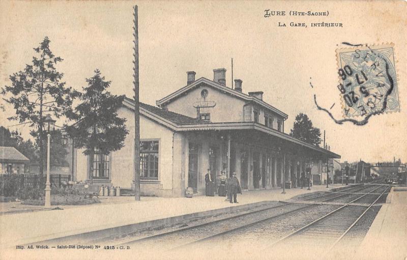 Carte postale ancienne Lure - La Gare - Interieur à Lure