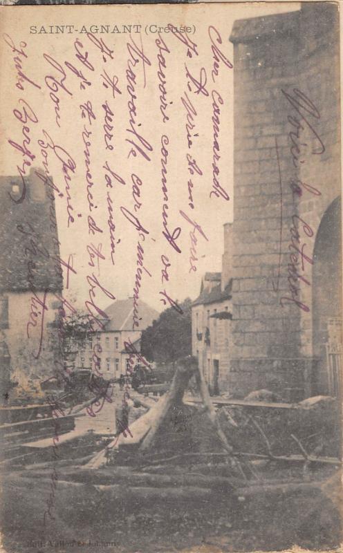 Carte postale ancienne Saint Agnant - Creuse