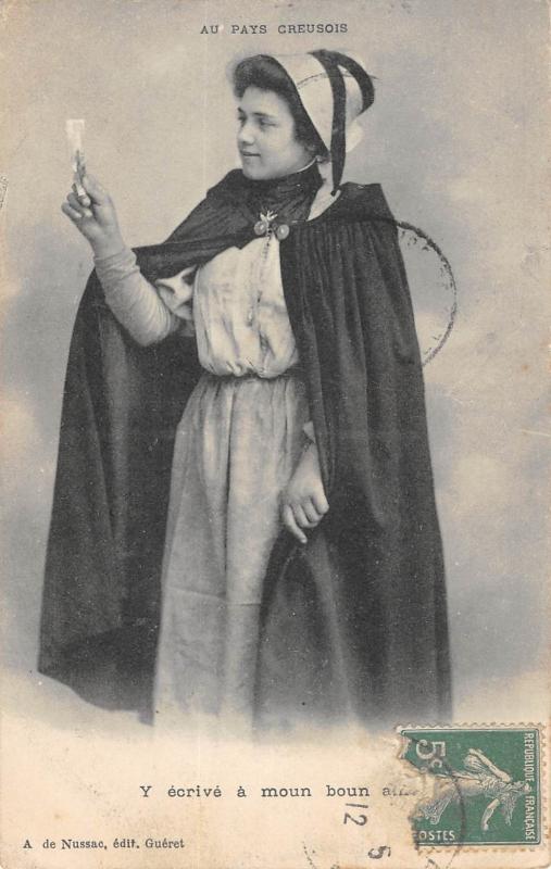 Carte postale ancienne Au Pays Creusois - Type