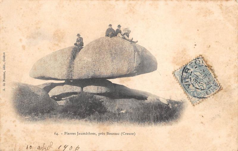 Carte postale ancienne Pierres Jaumathres - Pres Boussac - Creuse à Boussac